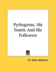 Cover of: Pythagoras, His Tenets And His Followers