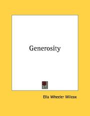 Cover of: Generosity