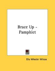 Cover of: Brace Up - Pamphlet by Ella Wheeler Wilcox