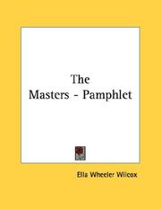 Cover of: The Masters - Pamphlet