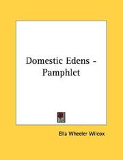 Cover of: Domestic Edens - Pamphlet