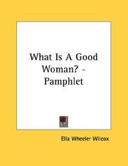 Cover of: What Is A Good Woman? - Pamphlet