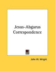 Cover of: Jesus-Abgarus Correspondence