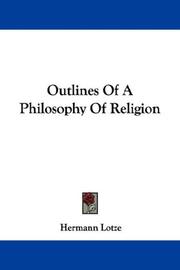 Cover of: Outlines Of A Philosophy Of Religion
