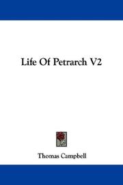 Cover of: Life Of Petrarch V2 | Thomas Campbell