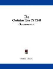 Cover of: The Christian Idea Of Civil Government
