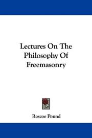 Cover of: Lectures On The Philosophy Of Freemasonry