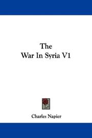 Cover of: The War In Syria V1