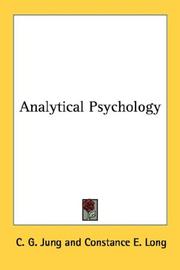 Cover of: Analytical Psychology by Carl Gustav Jung