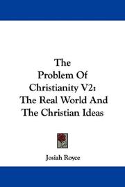 Cover of: The Problem Of Christianity V2 | Josiah Royce