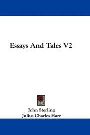 Cover of: Essays And Tales V2