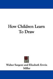 Cover of: How Children Learn To Draw
