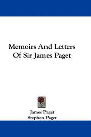 Cover of: Memoirs And Letters Of Sir James Paget