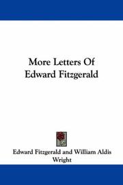 Cover of: More Letters Of Edward Fitzgerald by Edward FitzGerald