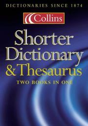 Shorter Dictionary Thesaurus by n/a