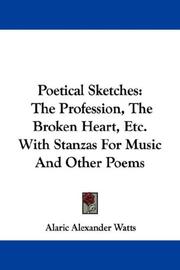Cover of: Poetical Sketches | Alaric Alexander Watts