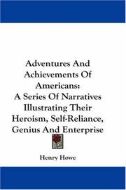 Cover of: Adventures And Achievements Of Americans | Henry Howe