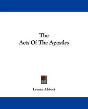 Cover of: The Acts Of The Apostles