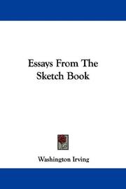 Cover of: Essays From The Sketch Book by Washington Irving