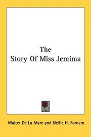 Cover of: The Story Of Miss Jemima