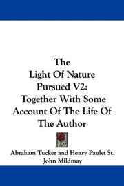 Cover of: The Light Of Nature Pursued V2: Together With Some Account Of The Life Of The Author