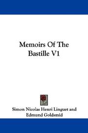 Cover of: Memoirs Of The Bastille V1