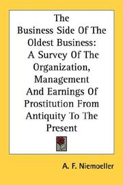 Cover of: The Business Side Of The Oldest Business by A. F. Niemoeller
