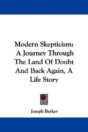 Cover of: Modern Skepticism by Joseph Barker