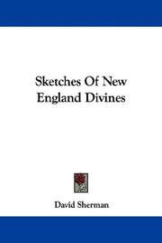 Cover of: Sketches Of New England Divines