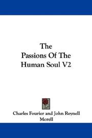 Cover of: The Passions Of The Human Soul V2 by Charles Fourier