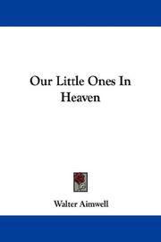 Cover of: Our Little Ones In Heaven by William Simonds