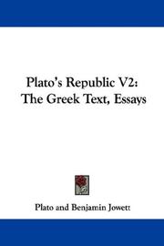 Cover of: Plato's Republic V2 by Πλάτων, Πλάτων