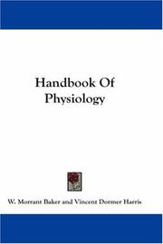 Cover of: Handbook Of Physiology