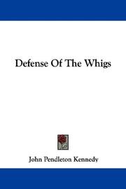Cover of: Defense Of The Whigs