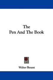 Cover of: The Pen And The Book by Walter Besant