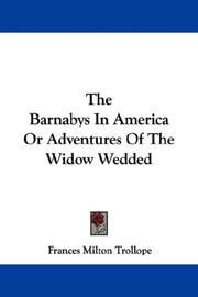 Cover of: The Barnabys In America Or Adventures Of The Widow Wedded by Judith Martin