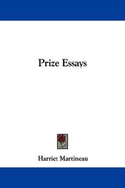 Cover of: Prize Essays