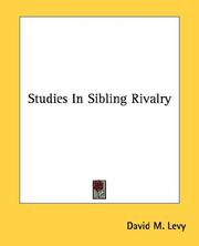 Cover of: Studies In Sibling Rivalry