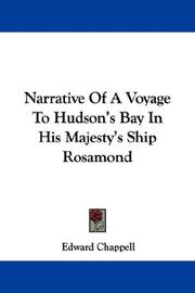 Cover of: Narrative Of A Voyage To Hudson's Bay In His Majesty's Ship Rosamond