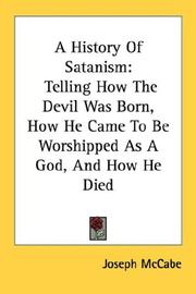 Cover of A History Of Satanism by Joseph McCabe
