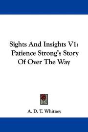 Cover of: Sights And Insights V1 by Adeline Dutton Train Whitney