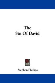 Cover of: The Sin Of David by Stephen Phillips - undifferentiated