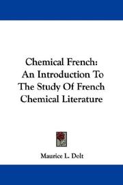 Cover of: Chemical French | Maurice L. Dolt