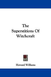 Cover of: The Superstitions Of Witchcraft