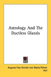 Cover of: Astrology And The Ductless Glands