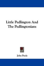 Cover of: Little Pedlington And The Pedlingtonians by John Poole