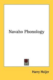 Cover of: Navaho Phonology