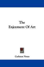 Cover of: The Enjoyment Of Art