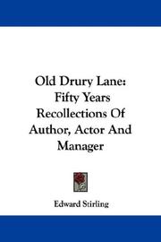 Cover of: Old Drury Lane by Edward Stirling