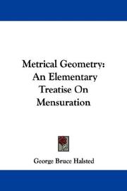 Cover of: Metrical Geometry by George Bruce Halsted